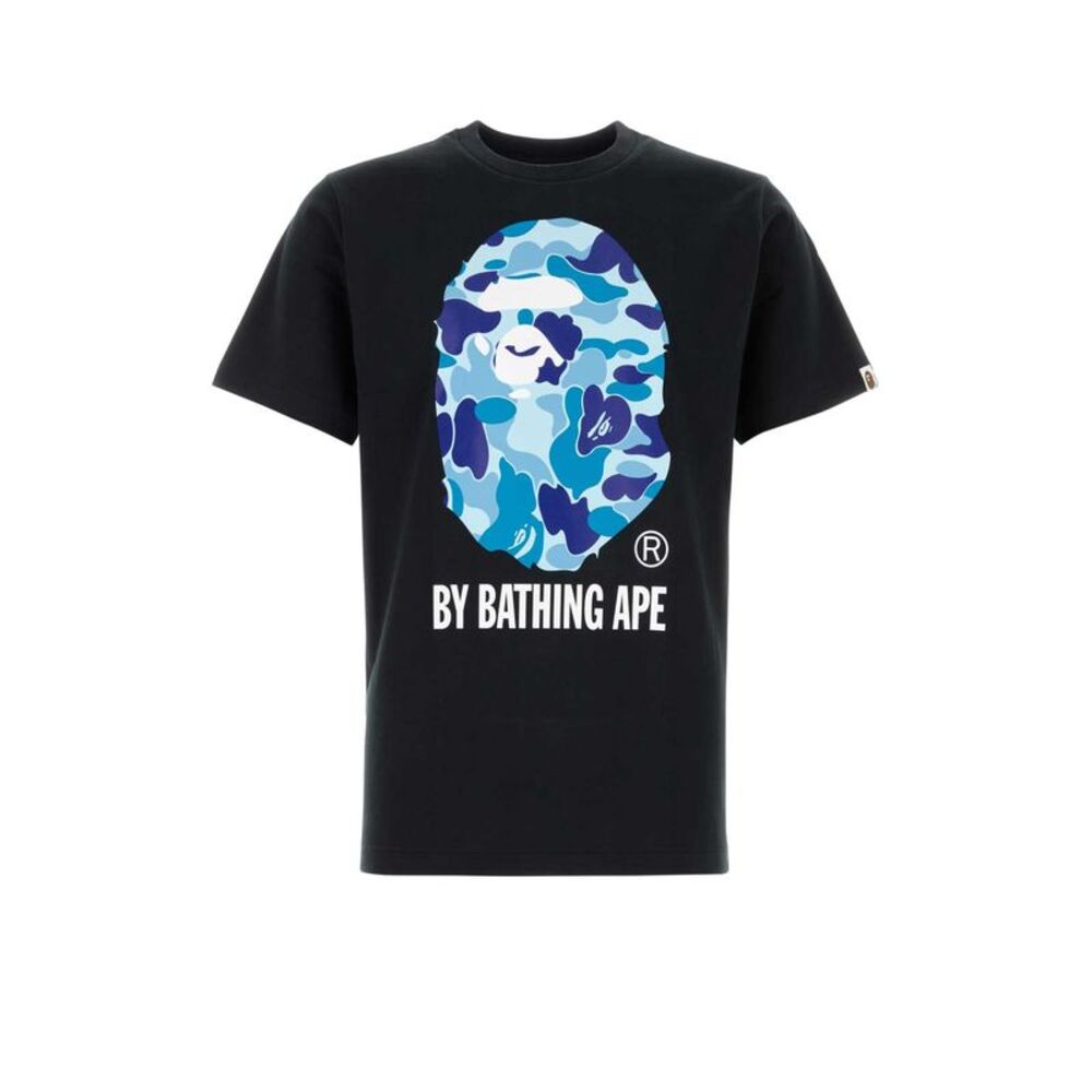 Bape Men Black Cotton Abc Camo T-Shirt